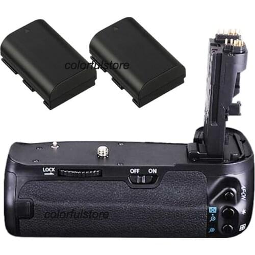 New Battery Hand Handle Grip Holder Pack Vertical Shutter For Canon EOS 60D 60Da DSLR Digital SLR as BGE9 BG-E9 + 2 x LP-E6 LPE6