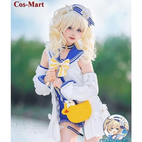 Hot Game Genshin Impact Barbara Cosplay Costume Fashion Lovely Elegant Swimsuit Female Activity Party Role Play Clothing S-XL