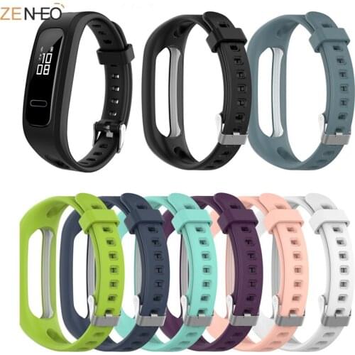 For Huawei Band 3e Wrist Strap For Honor Band 4 Running Version Smart Wristbands Watch Accessories Silicone Original Bracelet