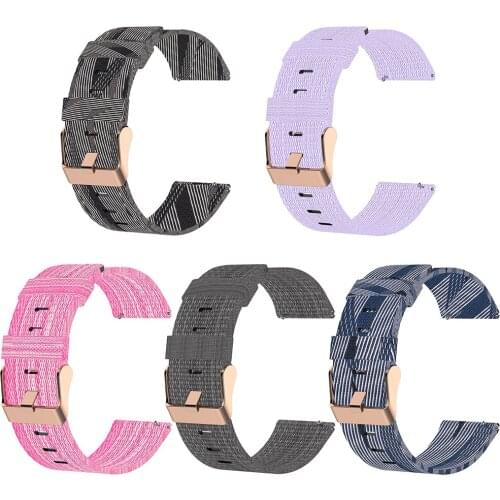 Durable Watch Band Wear-resistant 22mm Nylon Adjustable Watch Band Wrist Strap Belt for Samsung Galaxy Watch 46mm