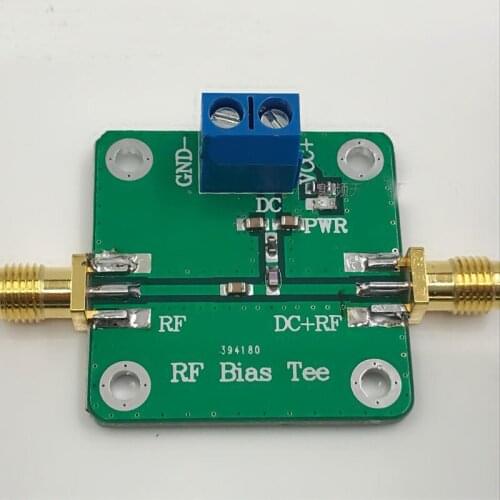 RF Biaser 1MHz-6000 MHZ 6GHz Bias Tee Broadband DC blocker Coaxial feed for HAM radio RTL SDR LNA Low Noise Amplifier