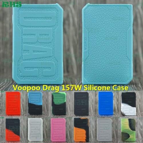 RHS VOOPOO Drag 157W Silicone Case Cover thicker skin cover protector for Drag 157w mod skin dustproof free shipping