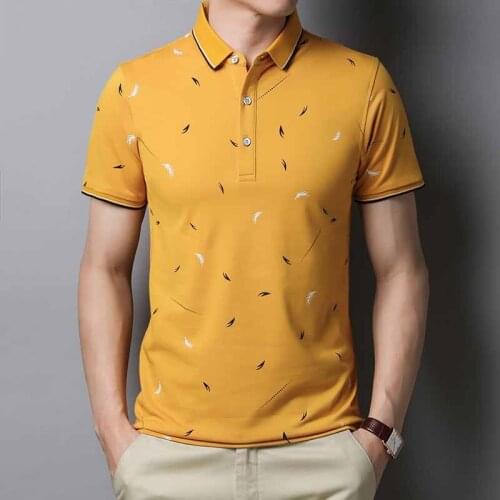 Men Polo Shirt Short Sleeve New Clothing Summer printing Streetwear Casual Fashion Men tops YP8320