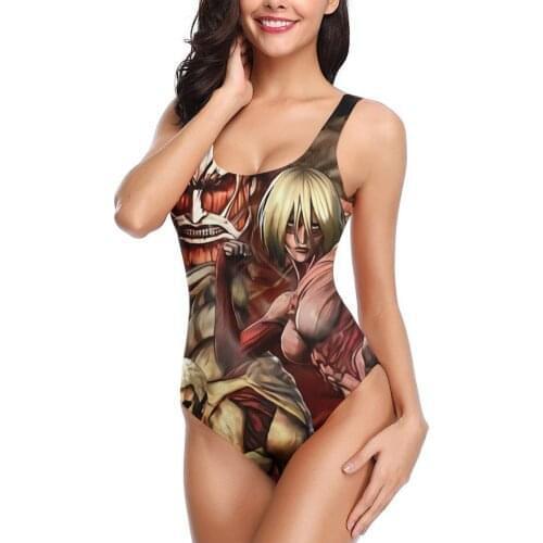 Women 2021 sexy Bikinis Titan attack Women Swimsuit One-Piece swimsuit Japanese Anime Kawaii Women bathing suit