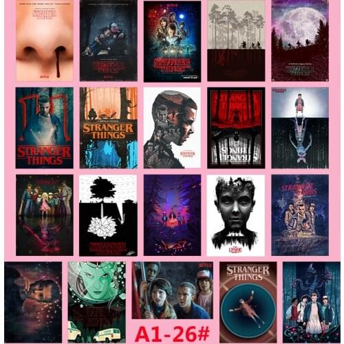Stranger Things 20/pcs PVC Series Stickers Classic Creative Design collection Gift High quality Printing waterproof Sunscreen