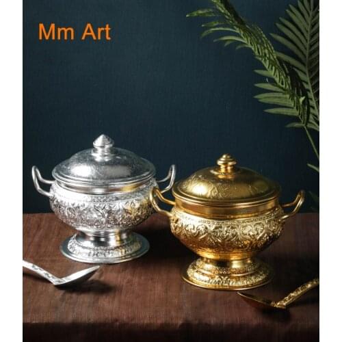 Thai-Style Tableware Thai Handicrafts Rice Cooker Thai Cuisine Dongyin Gong Soup Bowl