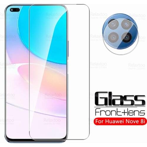 Camera Protective Glass For Huawei Nova 8i Tempered Glass Screen Protector On Hauwei Huawey Nova8i 6.67" Cover Safety Phone Film