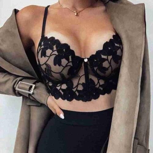 Plus Size Lace Bras For Women Underwired Hollow Out Bra Push Up Bralette Womens Underwear Delicate Embroidery Lingerie Brassiere