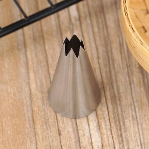 #621 Open Star Piping Nozzle Cake Decorating Tools Stainless Steel Icing Nozzles Cream Nozzles Pastry Six Teeth Tip