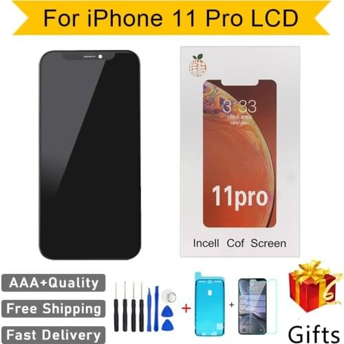 AAA+++RJ Incell 5.8 LCD for IPhone 11 Pro Screen Display Replacement Assembly Digitizer Touch Pantalla Perfect Repair Phone LCD