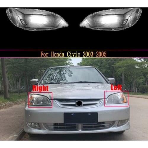 Car Headlamp Lens For Honda Civic 2003 2004 2005 Car Replacement Auto Shell