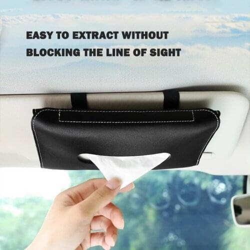 Car Tissue Box Towel Sets Car Sun Visor Tissue Box Holder Auto Interior Storage Decoration for BMW Car Accessories 1 Pcs