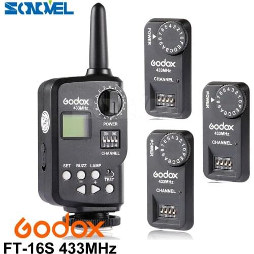 Godox Ft-16s Flash Trigger Remote Wireless Power Control 1x Transmitte+3x Receiver for Godox V850 V860 V850II V860II