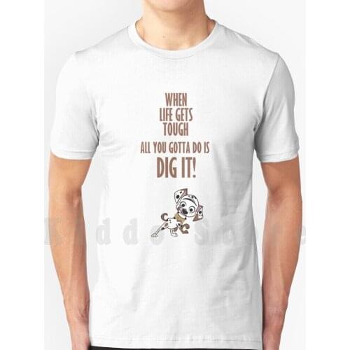 Dig Dog T Shirt Cotton Men Diy Print Cool Tee 101 Dalmatians 101 Dalmatian Street Dalmatian Dalmatian Dog