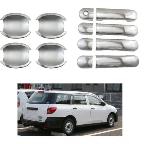 FOR Nissan 2006 AD Van Y12 Chrome Door Handle Cup Bowl Cover Trim Sticker Accessories Stickers Car Styling