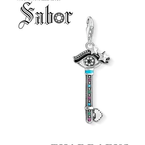 Key to the Heart Charm,European Style Jewelry For Women,2020 Summer Gift In Tibetan Silver Fit Bracelet,Super Deal thomas