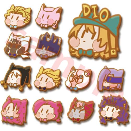 Cosmile Jojos Bizarre Adventure Kujo Jotaro Noriaki Kakyoin DIO mini metal badge brooch pin collectionLimited cosplay Gift