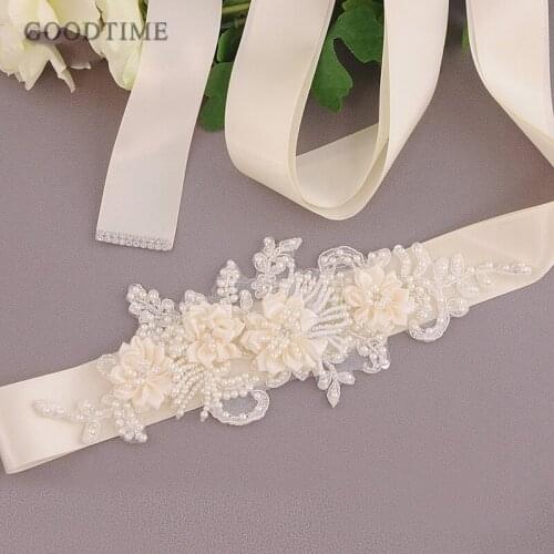 Fashion Wedding Belts For Wedding Dress Bridal Party Dress Girdle Accessories Flowers Belt Rhinestone Pearl Women Belt