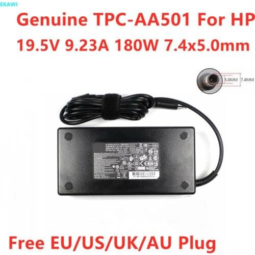 Genuine TPC-AA501 19.5V 9.23A 180W 7.4x5.0mm 681059-001 AC Power Adapter For HP ELITEDESK 800 G1 ENVY PAVILION 23 Laptop Charger