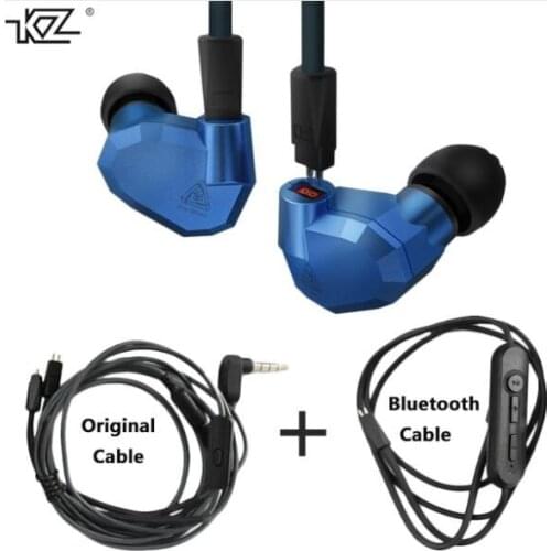 Original KZ ZS5 2DD+2BA Hybrid In Ear Earphone HIFI DJ Monito Running Sport KZ ZST KZ ZS6 Earphones Headset Earbud Two Colors