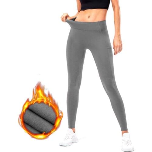 Autumn Winter Women Compressed Training Running Fleece Leggings Fitness Cycling Tight Sweatpant Sportswear Sports Trousers