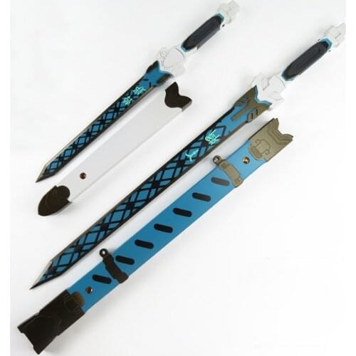Overwatch Genji Skin Baihu Weapon Swords Cosplay Replica Props