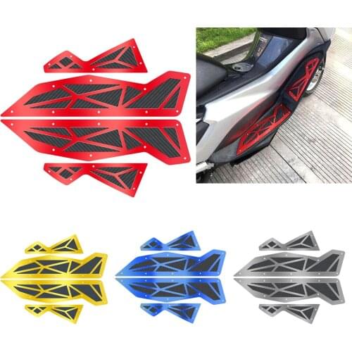 Motorcycle Front Rear Footrest Aluminum Alloy Pedal Footboard Steps Foot Plate Foot Pedal For YAMAHA NMAX 155