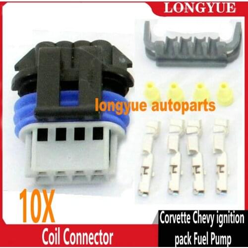 10kit Coil Connector D585 D581 Truck RX8 LS2 LS7 Case For Corvette Chevy Ignition Pack Fuel Pump