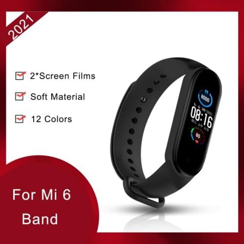Wrist Strap For Xiaomi Mi Band 6 Bracelet Wristband Strap TPU For Mi 6 Band Sport Wriststrap Colorful Belt Wristband Accessories