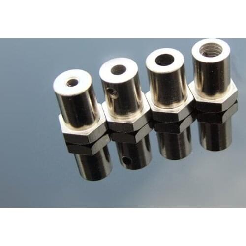 18mm Coupling Hexagonal stainless steel Connector Robot Accessories Shaft 4mm 5mm 6mm Screw Wheel for gear motor