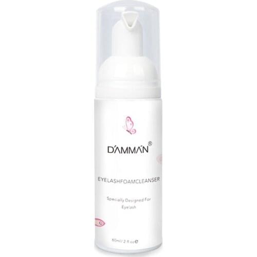 60ml DAMMAN Eyelashes Extensions Cleanser Shampoo Glue Remover Eyelash SPA Beauty Salon Lash Cleaning Foam Makeup Clean Tools