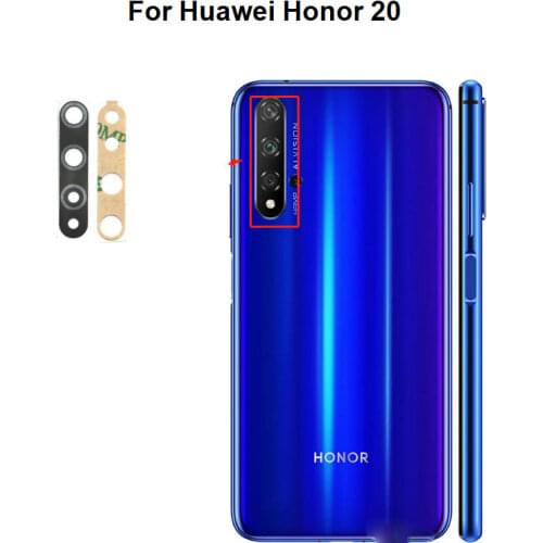 New Back Camera Glass Lens For Huawei Honor 20 Rear Camera Glass With Adhesive Sticker Glue