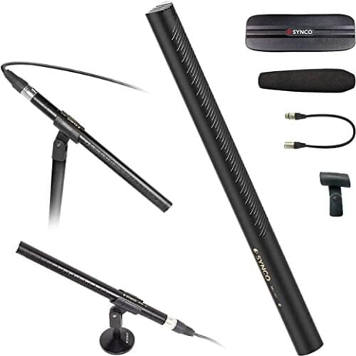 Synco Mic-D2 Shotgun Microphone hypercardioid Mic with XLR Connector Professional Video Audio Recording Mic