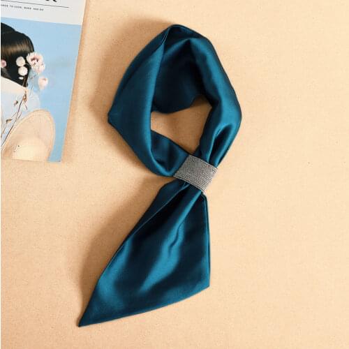 Korean Style Women Bowties Scarf Neckwear Fake Collars Female Simple Small Scarf Shirt Detachable Collars Neck Ties Accessories