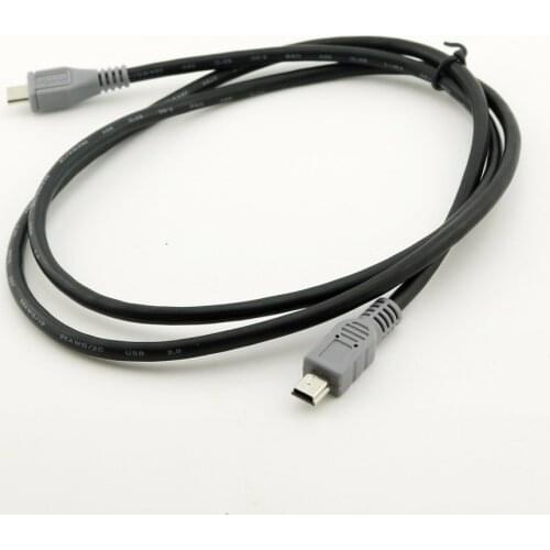 1pc Mini USB Type B Male To Micro B Male 5 Pin Converter OTG Adapter Lead Data Cable 20cm / 1M 3FT