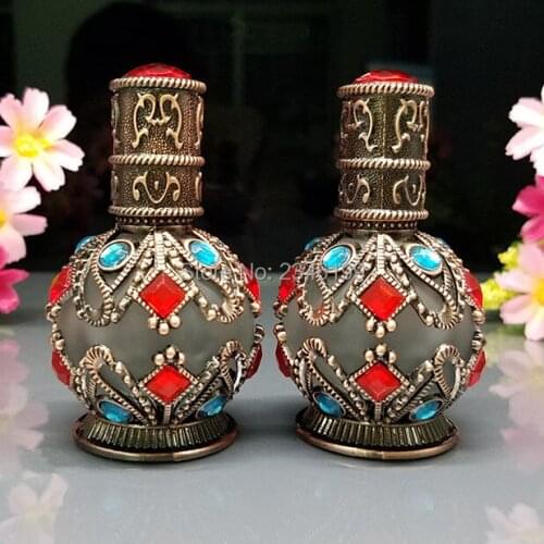 10ml High Grade Glass Essential oil Dropper Bottle Pigment Perfume Container Vials Container Portable Empty Cosmetic Packaging