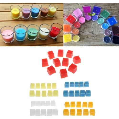 10pcs Cube Candle Wax Paraffin Wax Blocks for DIY Candle Making Supplies