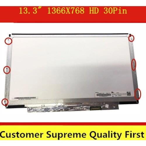 13.3" slim B133XTN01.6 B133XTN02.1 N133BGE-E31 LTN133AT31 For Dell Vostro 3350 E3330 E3340 LCD Screen Display 30 pins 1366x768