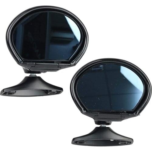 2pcs Left & Right Universal Classic Retro Car Door Side Wing Rearview Mirror Gaskets Vintage