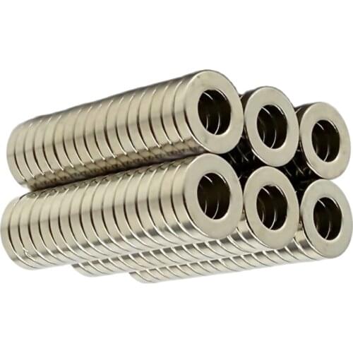 5/10/20/50/100/500Pcs 15x3 mm Hole 8mm Small Strong Ring Neodymium Magnet Permanent Rare Earth Magnets 15*3-8mm