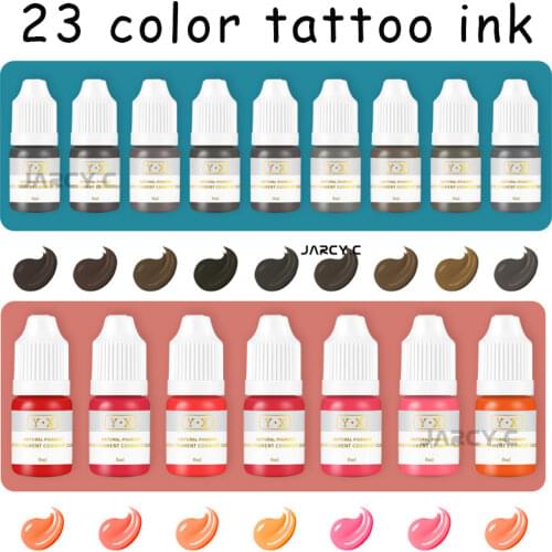 8ml Microblading Pigment Semi Permanent Makeup Tattoo Ink black Eyebrow Lips Eyeliner Color pigmentos for Tattoo Art Accessory