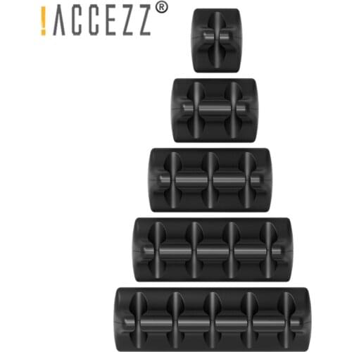 !ACCEZZ 5pc/lot Mini Silicone Cable Holder Organizer Wire Winder Desktop Flexible Cord Management For Mouse Headphone Earphone