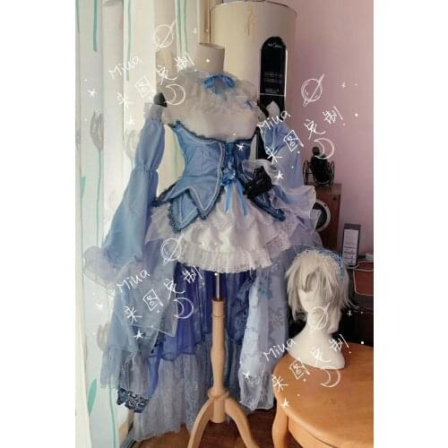 Anime Re: Life a Different World from Zero Ram Rem Christmas Crystal Wedding Dress Cosplay Costume Halloween Suit For Women Outf