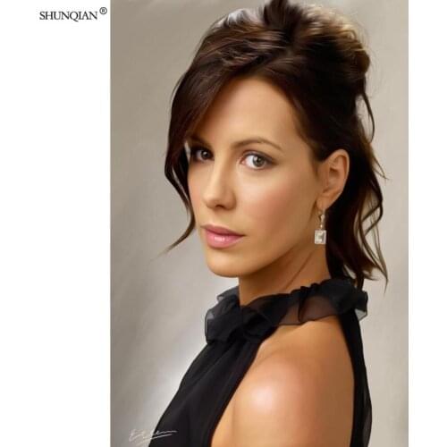 Kate Beckinsale Poster Silk Fabric Print Poster Print Cloth Fabric Wall Poster Custom Satin Poster 40X60cm,50X75cm,60X90cm