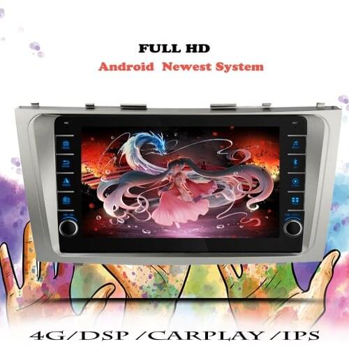 2 din Android 10.0 CAR DVD Radio Multimedia Player For Toyota Camry 2007 2008 2009 2010 2011 2012 Navigation GPS Head Unit