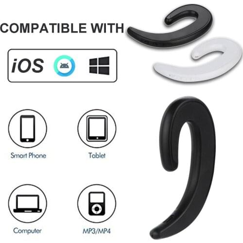 Wireless Earphone Bluetooth Headphones Handsfree Bone Conduction Earphone With Mic Earbuds Headset for iPhone X XS MAX 1112#2