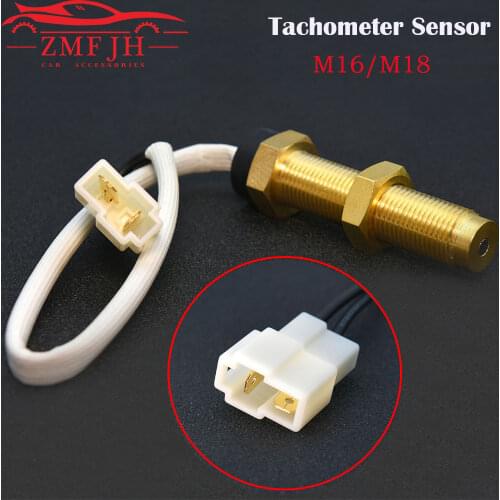 Tachometer Sensor M16/M18 Car Boat Tacho Sensor Fit Marine Tacho Meter 4000 6000 8000 RPM Boat Tachometer 12V/24V Free Shipping