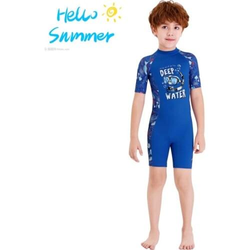Wetsuits Kids One-piece Swim Girl Siamese Short Sleeves Warm Swimsuit Neoprenes Kids Diving Suit Wetsuit Children For Kids 2020