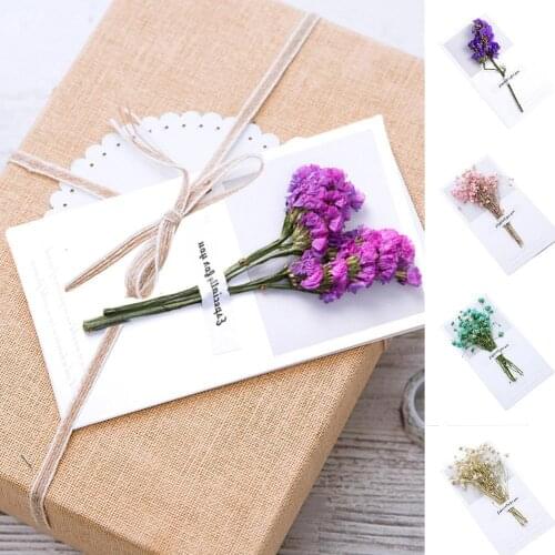 Home Decoration Flower Dry Flower Mothers Day Handwritten Blessing Greeting Card Gifts for Friends and Mothers Wholesale