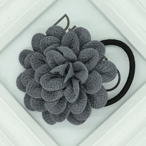 Stretch cute girl rose flower head rope female child rubber band headdress popular female birthday gift hair accessory